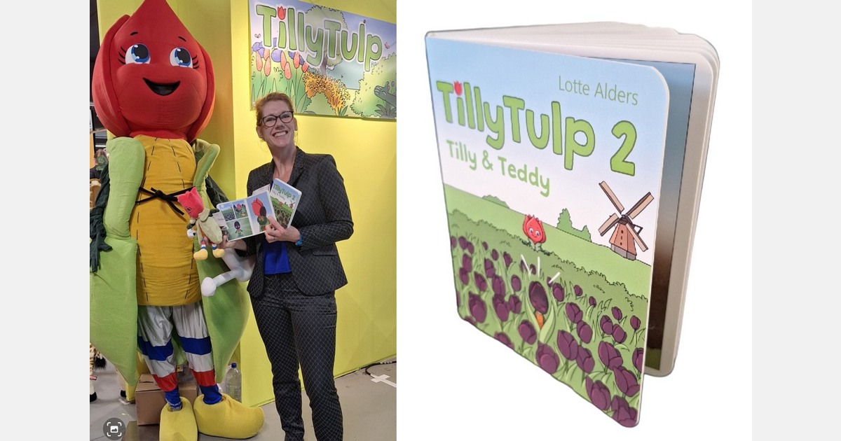 نویسنده Lotte Alders-Vis دومین کتاب کودک خود را در مورد تیلی تولیپ، دختر لاله ارائه می دهد